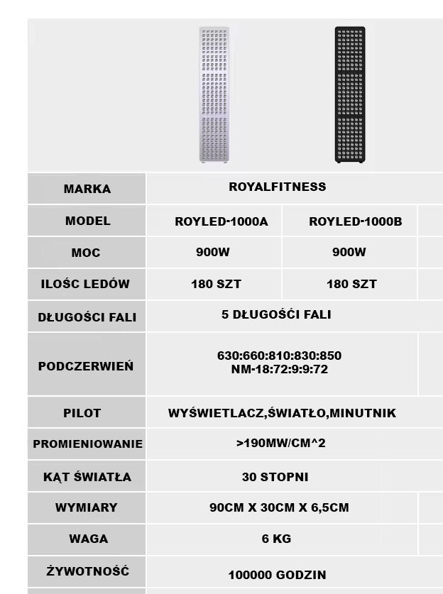 Lampa na podczerwień LED terapeutyczna - obrazek 3